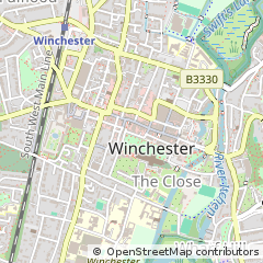 Map of Winchester, Hampshire