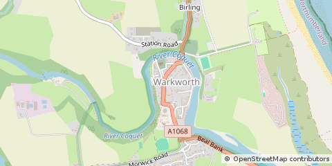 Map of Morpeth
