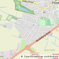 Map of Howden, East Yorkshire