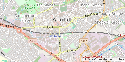 Map of Willenhall,, West Midlands