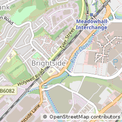 Map of Sheffield, South Yorkshire
