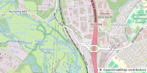 Map of Southampton, Hampshire