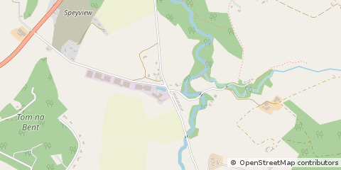 Map of Aberlour, Banffshire