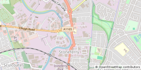 Map of Hull, E Yorkshire