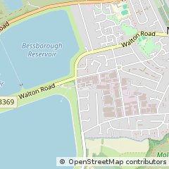 Map of West Molesey, Surrey