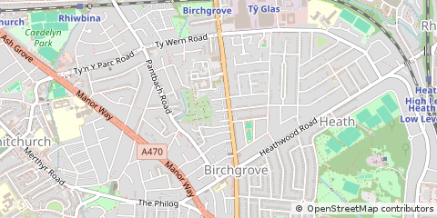 Map of Cardiff