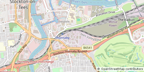 Map of Stockton-on-Tees