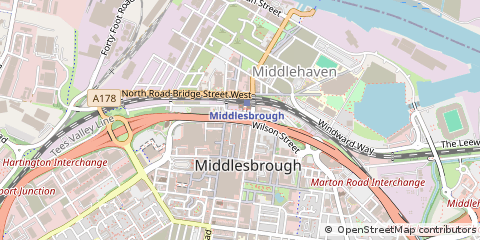 Map of Middlesbrough