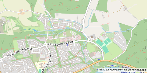 Map of Banchory, Aberdeenshire