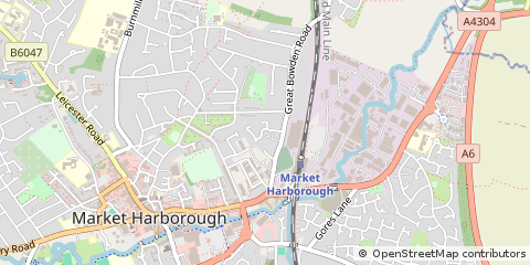 Map of Market Harborough