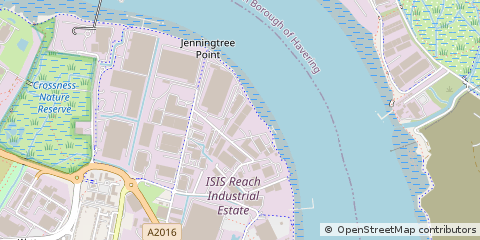 Map of Belvedere, Kent