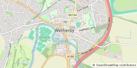 Map of Wetherby, West Yorkshire