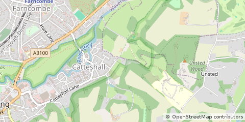 Map of Godalming