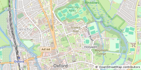 Map of Oxford, Oxfordshire