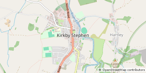 Map of Kirkby Stephen, Cumbria