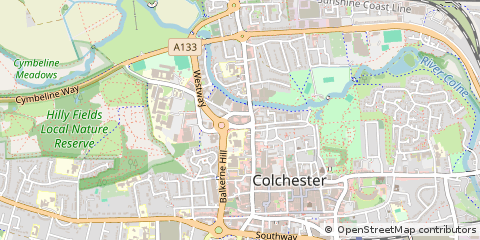 Map of Colchester, Essex