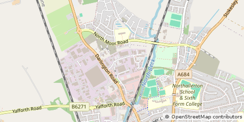 Map of Northallerton, North Yorkshire