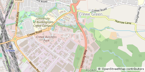 Map of Crewe, Cheshire