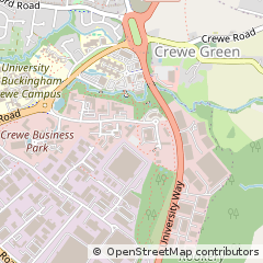 Map of Crewe, Cheshire