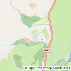 Map of Llangadog, Dyfed