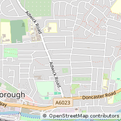 Map of South Yorkshire