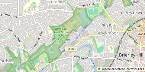 Map of Brockmoor,brierley Hill, West Midlands