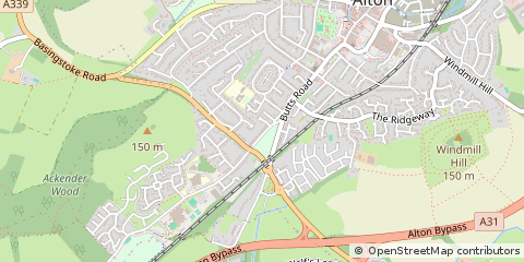 Map of Alton, Hampshire