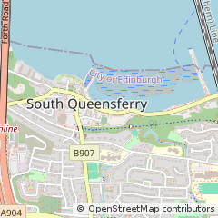 Map of South Queensferry, West Lothian