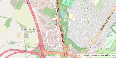 Map of Leicester, Leicestershire