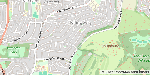 Map of Brighton, East Sussex