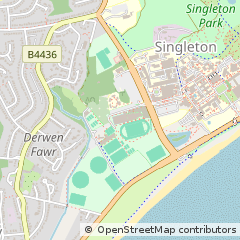 Map of Swansea, West Glamorgan