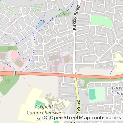 Map of Sutton-in-Ashfield