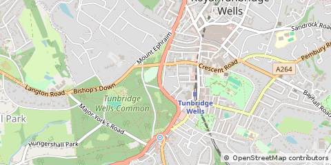 Map of Tunbridge Wells, Kent
