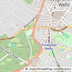 Map of Tunbridge Wells, Kent