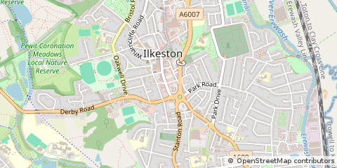 Map of Ilkeston, Derby