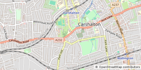 Map of Carshalton