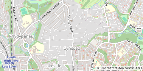 Map of Cardiff
