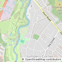 Map of Christchurch, Dorset