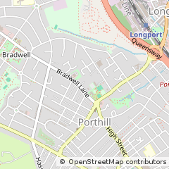 Map of Newcastle Under Lyme, Staffordshire