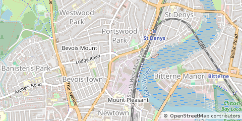 Map of Southampton, Hampshire