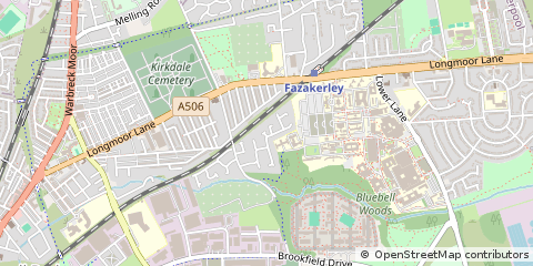 Map of Liverpool, Merseyside