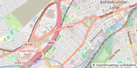 Map of Ashton-Under-Lyne