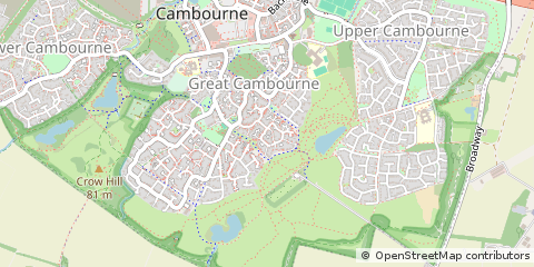 Map of Cambridge, Cambridgeshire