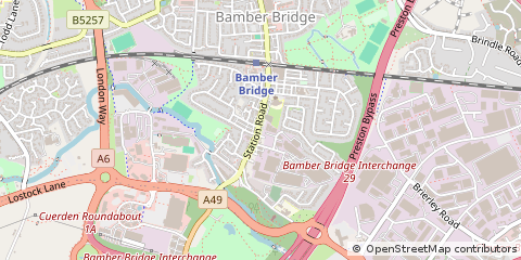 Map of Preston, Lancashire