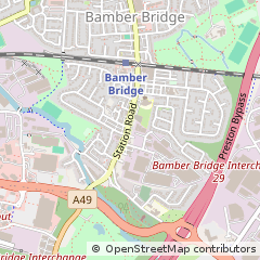 Map of Preston, Lancashire