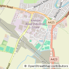 Map of Southam, Warwickshire