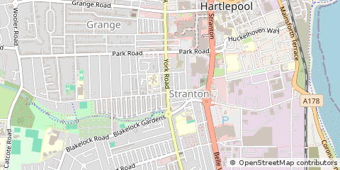 Map of Hartlepool, Cleveland
