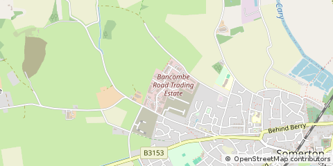 Map of Somerton, Somerset