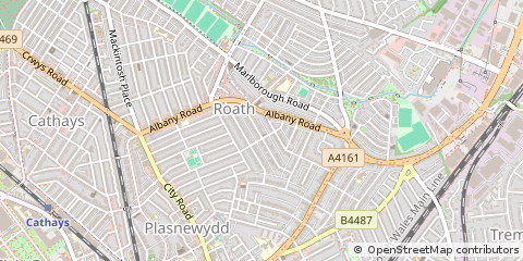 Map of Cardiff