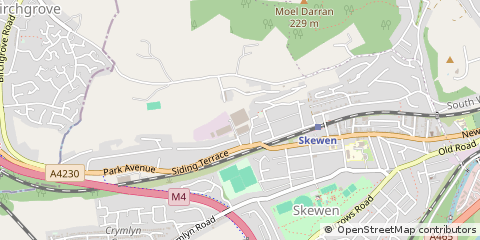 Map of Port Talbot, West Glamorgan